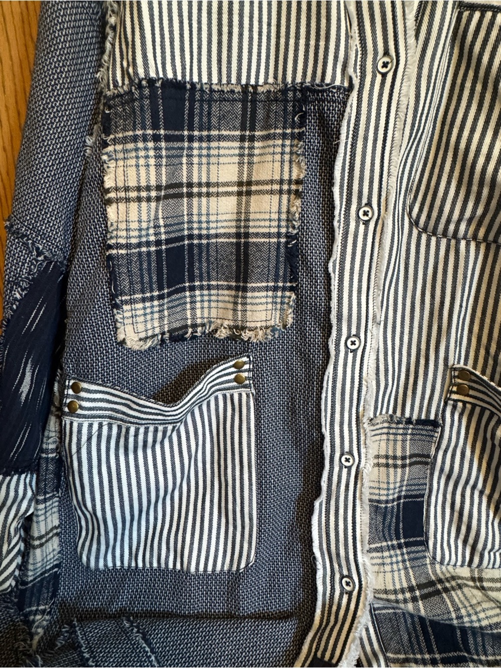 Free People "We The Free" Railroad Dreams button-down shirt - Picture 2 of 5